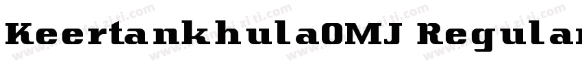 KeertankhulaOMJ Regular字体转换